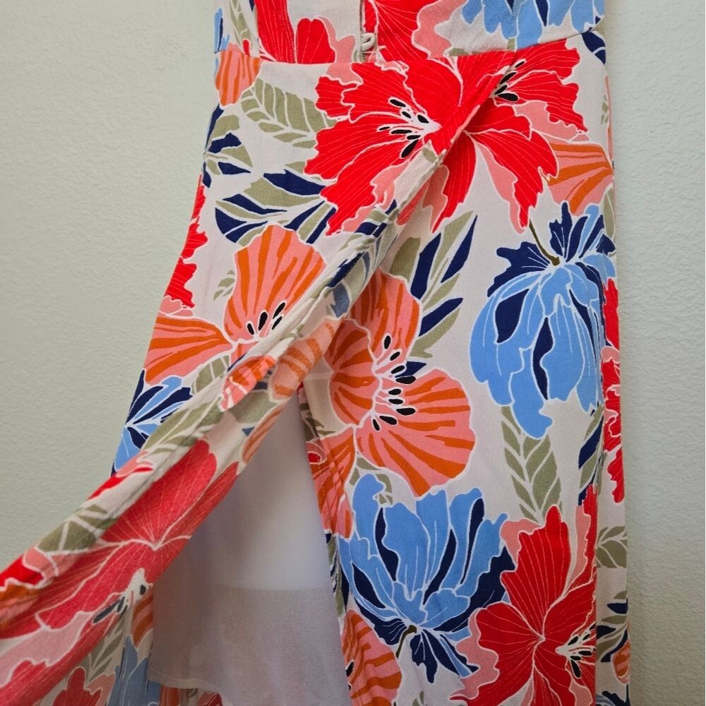 ASTR The Label Floral Strapless Off The Shoulder Maxi Summer Dress - Picture 6 of 14